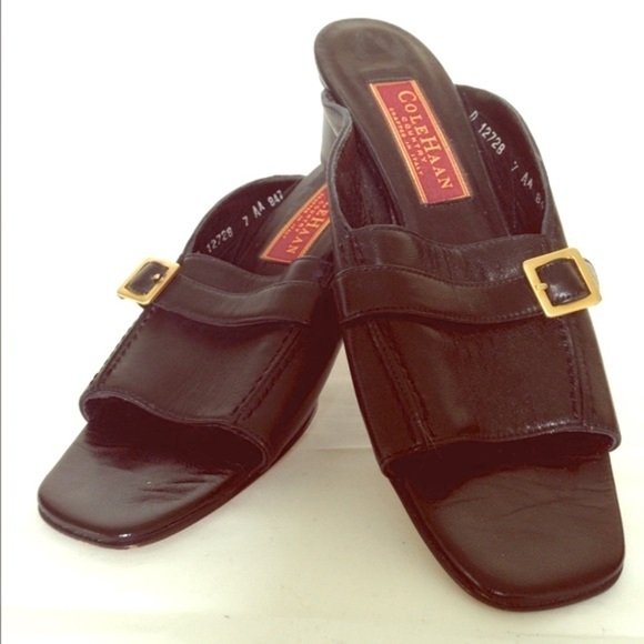 Cole Haan Country Mules Black 7AA - Picture 1 of 4